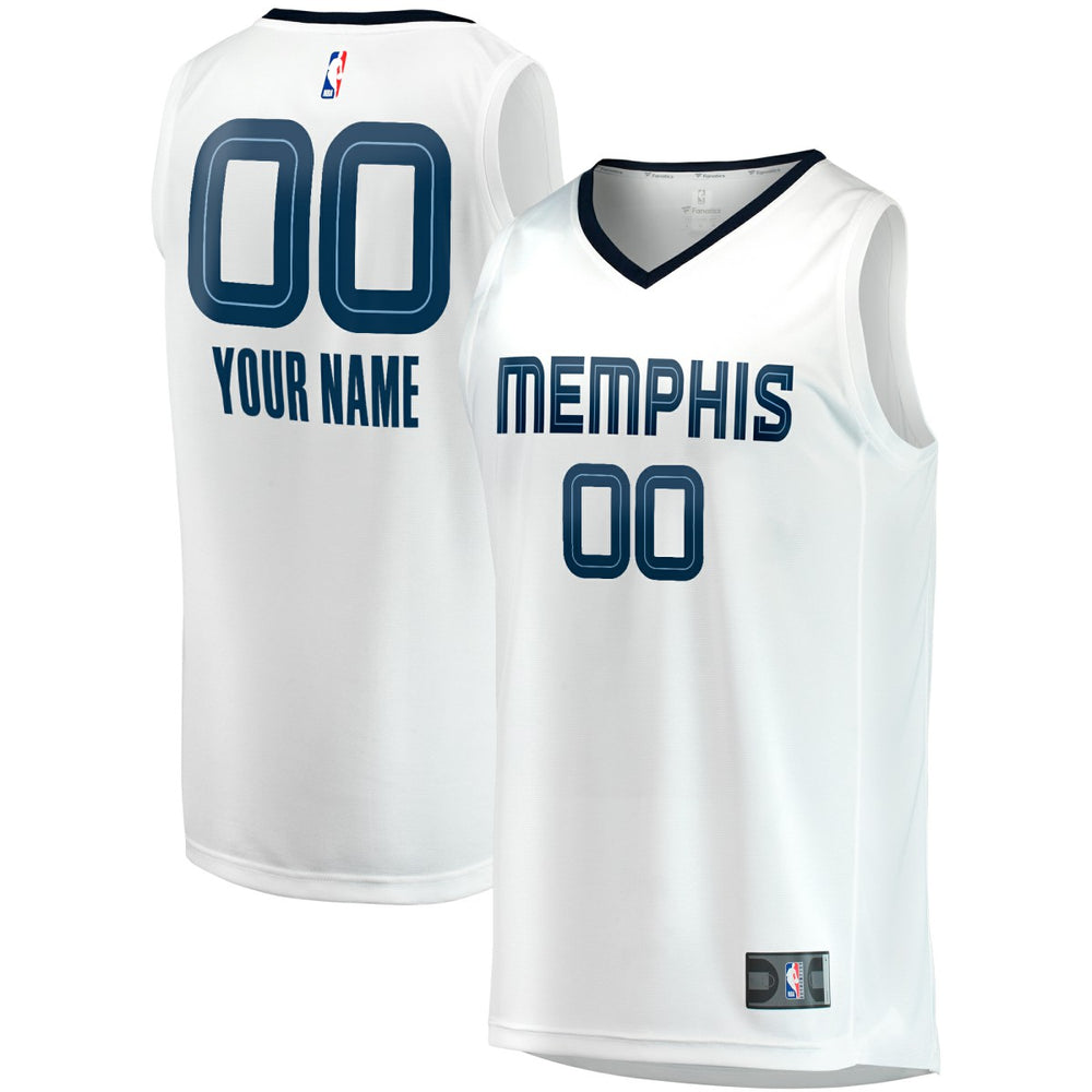 Memphis Grizzlies Youth Fast Break Replica Custom Jersey Association Edition White - Fanatics