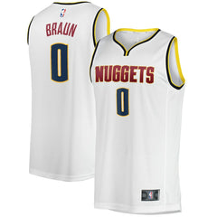 Christian Braun Denver Nuggets Fast Break Player Jersey Association Editi- White - Fanatics