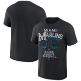 Miami Marlins Darius Rucker Collection by Fanatics Beach Splatter T-Shirt - Black T-shirts