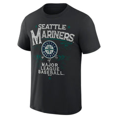 Seattle Mariners Darius Rucker Collection by Fanatics Beach Splatter T-Shirt - Black T-shirts