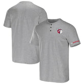 Cleveland Guardians Darius Rucker Collection by Fanatics Henley T-Shirt - Heather Gray T-shirts