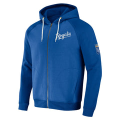 Kansas City Royals Darius Rucker Collection by Fanatics Raglan Full-Zip Hoodie - Royal Hoodies