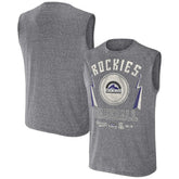Colorado Rockies Darius Rucker Collection by Fanatics Relaxed-Fit Muscle Tank Top - Charcoal Tanks