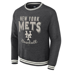 New York Mets Darius Rucker Collection by Fanatics Vintage Pullover Sweatshirt - Heather Charcoal Pullover