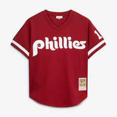 Darren Daulton Philadelphia Phillies Mitchell & Ness Authentic Batting Practice Jersey - Scarlet Jerseys