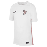 Nike 2022-23 France Away Youth Soccer Jersey White-Pink Glaze-Blue