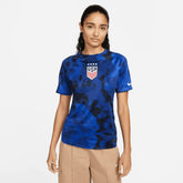 Nike 2022-23 USA Away Women 4 Star Soccer Jersey Bright Blue-White