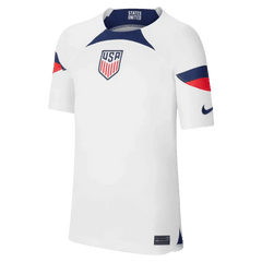 Nike 2022-23 USA Home Youth Soccer Jersey White-Loyal Blue