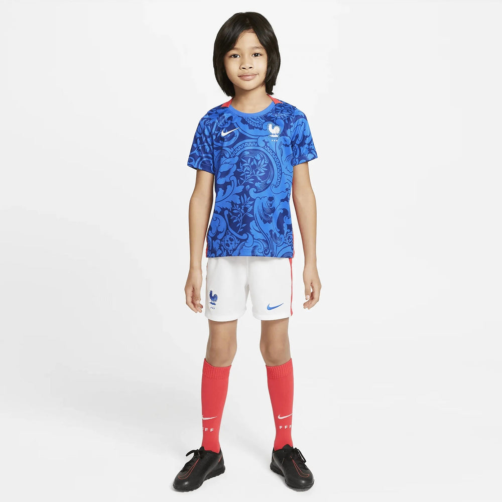 Nike 2022 France Kids' Mini Kit - Blue-White