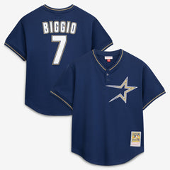 Craig Biggio Houston Astros Mitchell & Ness Authentic Batting Practice Jersey - Navy Jerseys