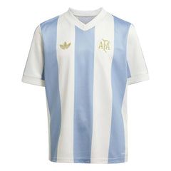 Adidas 2025 Argentina Youth 50th Anniversary Stadium Soccer Jersey Ambient Sky / Cloud White