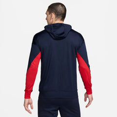 Nike 2024-25 USA Men's Strike Hoodie Track Jacket Obsidian/Sport Red/White