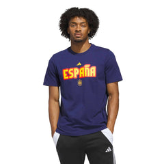 Adidas 2026 Spain Men's World Cup HJH Tee Dark Blue