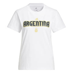 Adidas 2026 Argentina Women's World Cup HJH Tee White