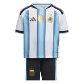 Adidas 2026 Argentina Kid's Home Mini Kit White / Icey Blue / Light Blue