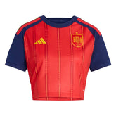 Adidas 2026 Spain Women's Stadium Home Cropped Soccer Jersey Vivid Red