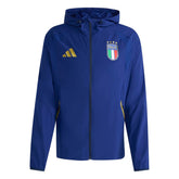Adidas 2026 Italy Men's Tiro Travel Full Zip Windbreaker Victory Blue