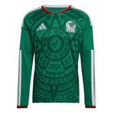 Adidas 2026 Mexico Men's Stadium Home Long-Sleeve Soccer Jersey Bold Green
