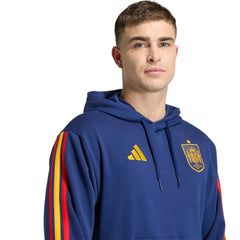Adidas 2026 Spain Men's DNA Hoodie Dark Blue