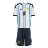 Adidas 2026 Argentina Kid's Home Messi #10 Mini Kit White / Icey Blue / Light Blue