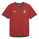 Puma 2026 Portugal Men's Authentic Home Soccer Jersey Club Red-Green Lagoon