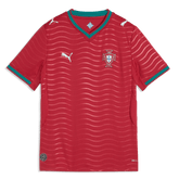 Puma 2026 Portugal Youth Stadium Home Soccer Jersey Club Red-Green Lagoon