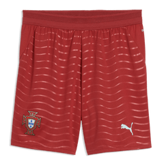 Puma 2026 Portugal Youth Stadium Home Shorts Club Red-Green Lagoon