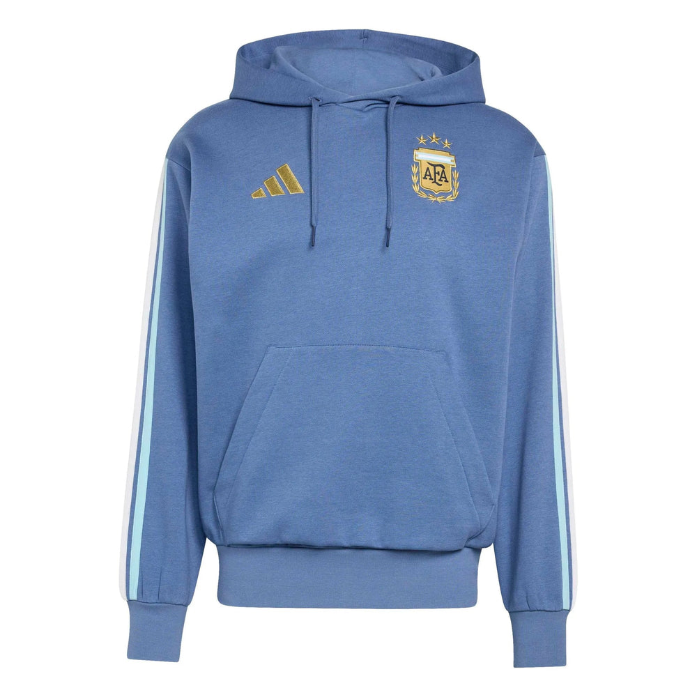 Adidas 2026 Argentina Men's DNA Fleece Hoodie Crew Blue