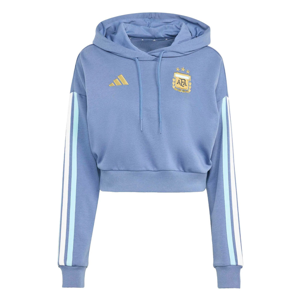 Adidas 2026 Argentina Women's DNA Hoodie Crew Blue