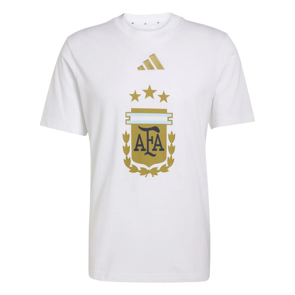 Adidas 2026 Argentina Men's DNA Graphic Tee White