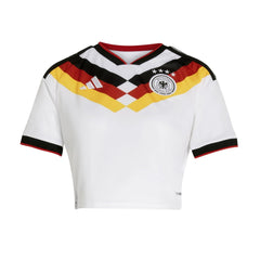Adidas 2026 Germany Women's Stadium Home Cropped Soccer Jersey