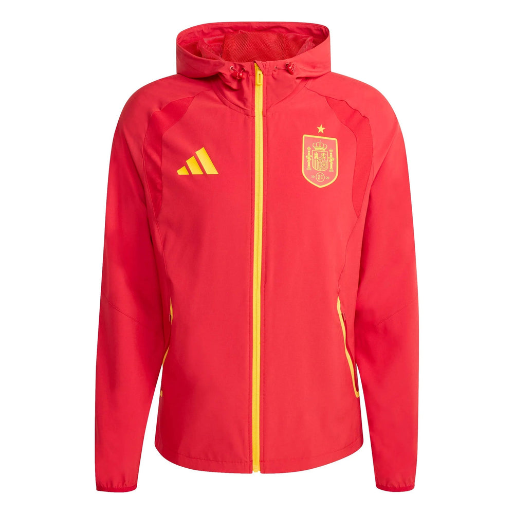 Adidas 2026 Spain Men's Tiro Travel Full Zip Windbreaker Team Power Red 2