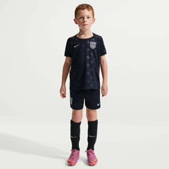 Nike 2026-27 USMNT Little Kid's Stadium Away Kit Dark Obsidian/Pure Platinum