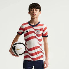 Nike 2026-27 USMNT Youth Authentic Home Player Soccer Jersey Sail/Midnight Navy/Midnight Navy