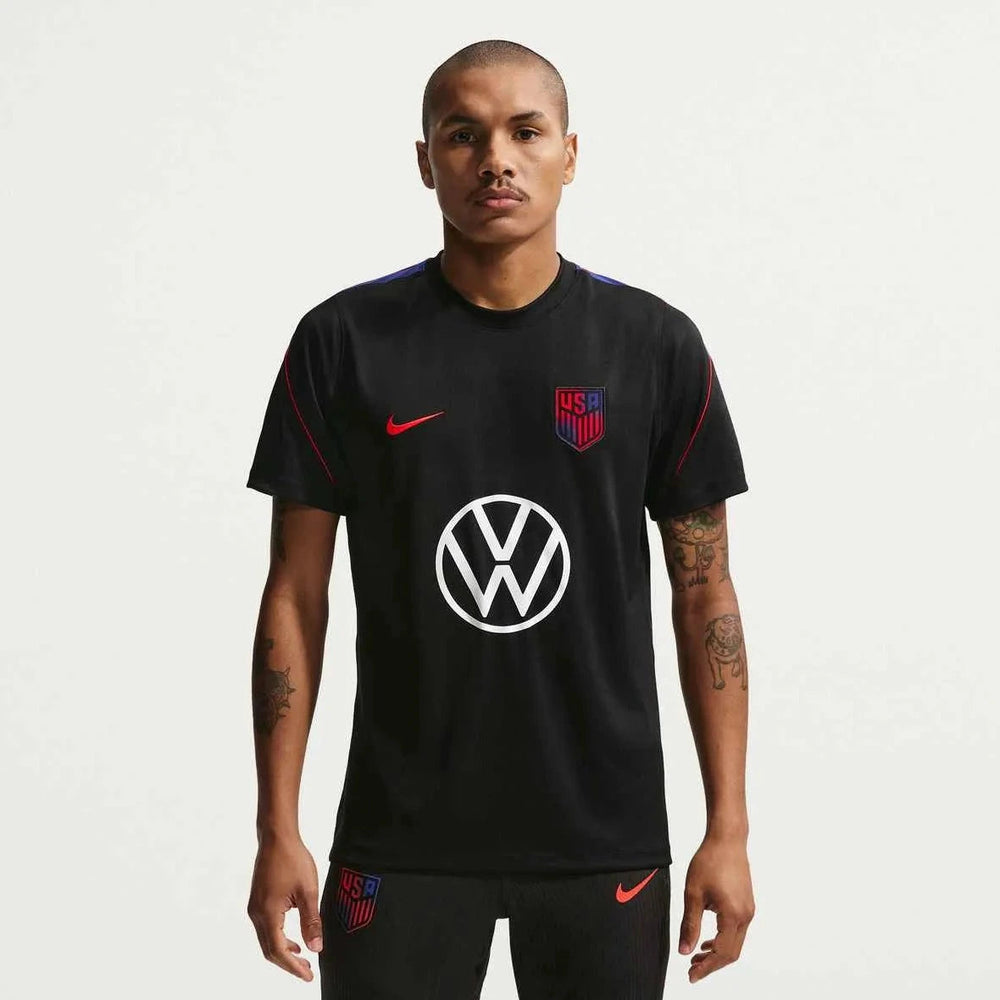 Nike 2026-27 USMNT Men's Strike Top Black/Deep Royal Blue/Challenge Red