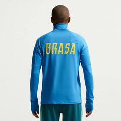 Nike 2026-27 Brazil Men's Strike Drill Top Light Photo Blue/Light Menta/Midwest Gold