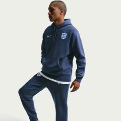 Nike 2026-27 England Men's Club Pullover Hoodie Midnight Navy/White