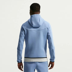 Nike 2026-27 England Men's Full-Zip Tech Fleece Hoodie Work Blue/White