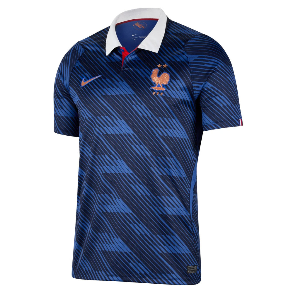Nike 2026-27 France Men's Stadium Home Soccer Jersey Game Royal/Metallic Copper