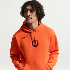 Nike 2026-27 Netherlands Men's Club Pullover Hoodie Safety Orange/Black