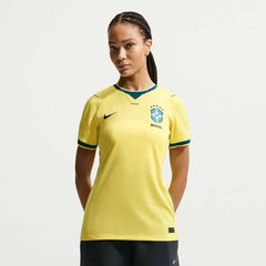 Nike 2026-27 Brazil Women's Stadium Home Soccer Jersey Canary/Light Menta/Geode Teal