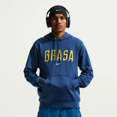 Nike 2026-27 Brazil Men's Club French Terry Pullover Hoodie Coastal Blue/Light Menta