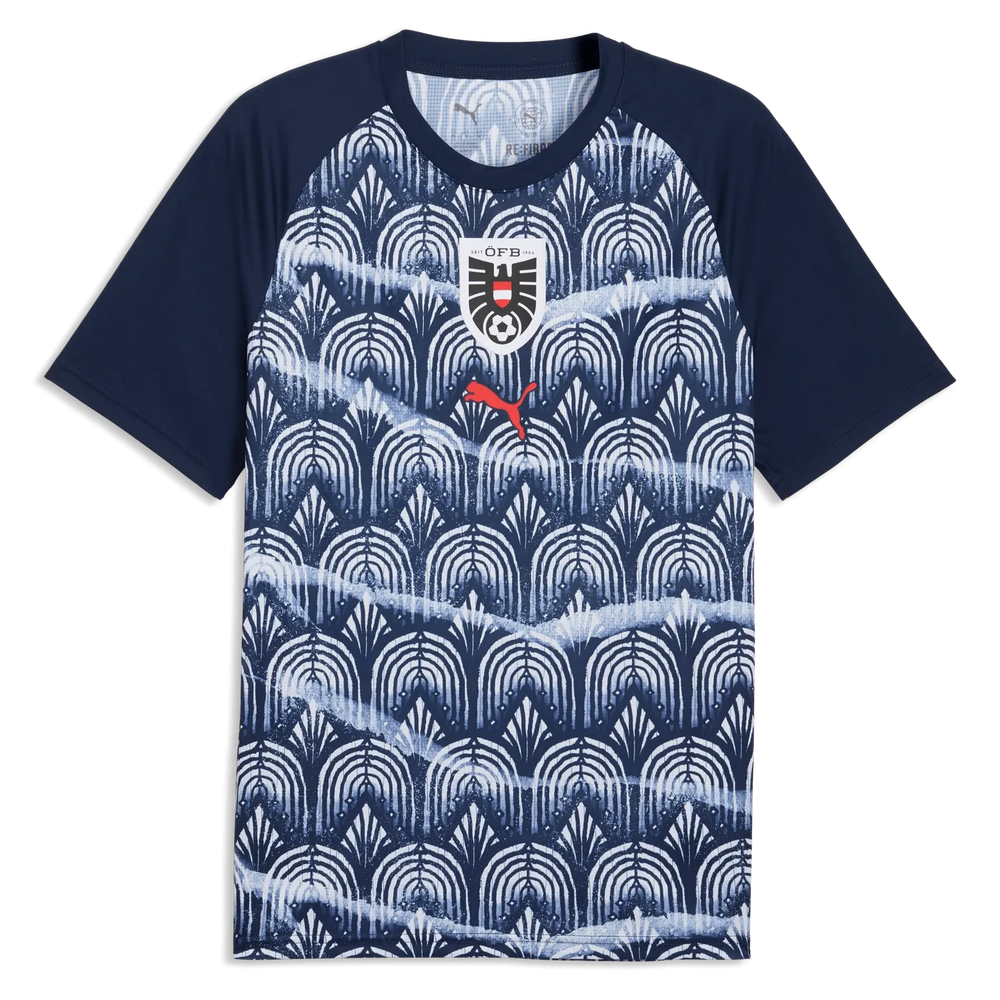 Puma 2026-27 Austria Men's Pre-Match Soccer Jersey Puma Navy-Puma Red