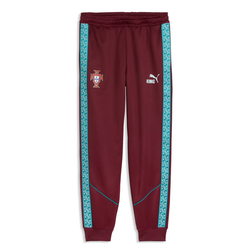Puma 2026-27 Portugal Men's KING Anthem Pants Ruby Shimmer-Sea Glass