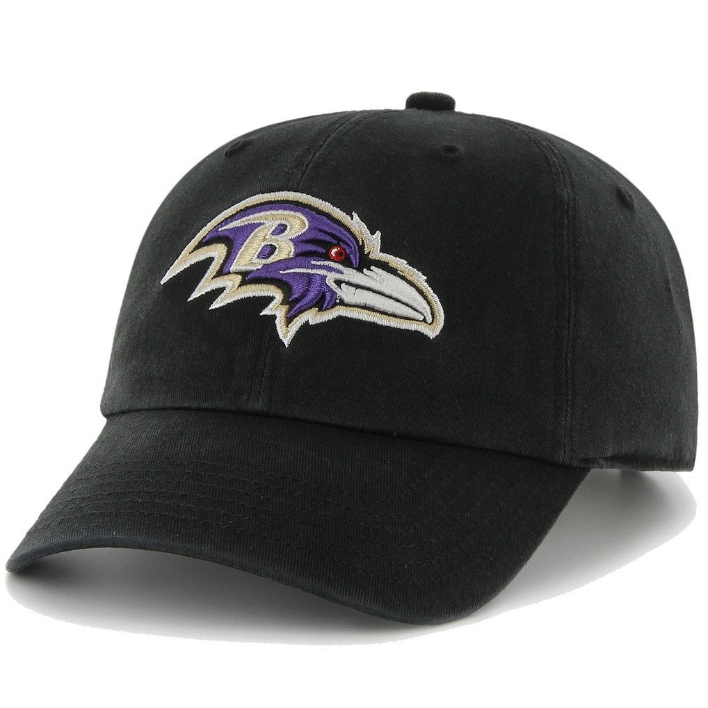 47 Brand Baltimore Ravens Clean Up Adjustable Hat - Black Hats