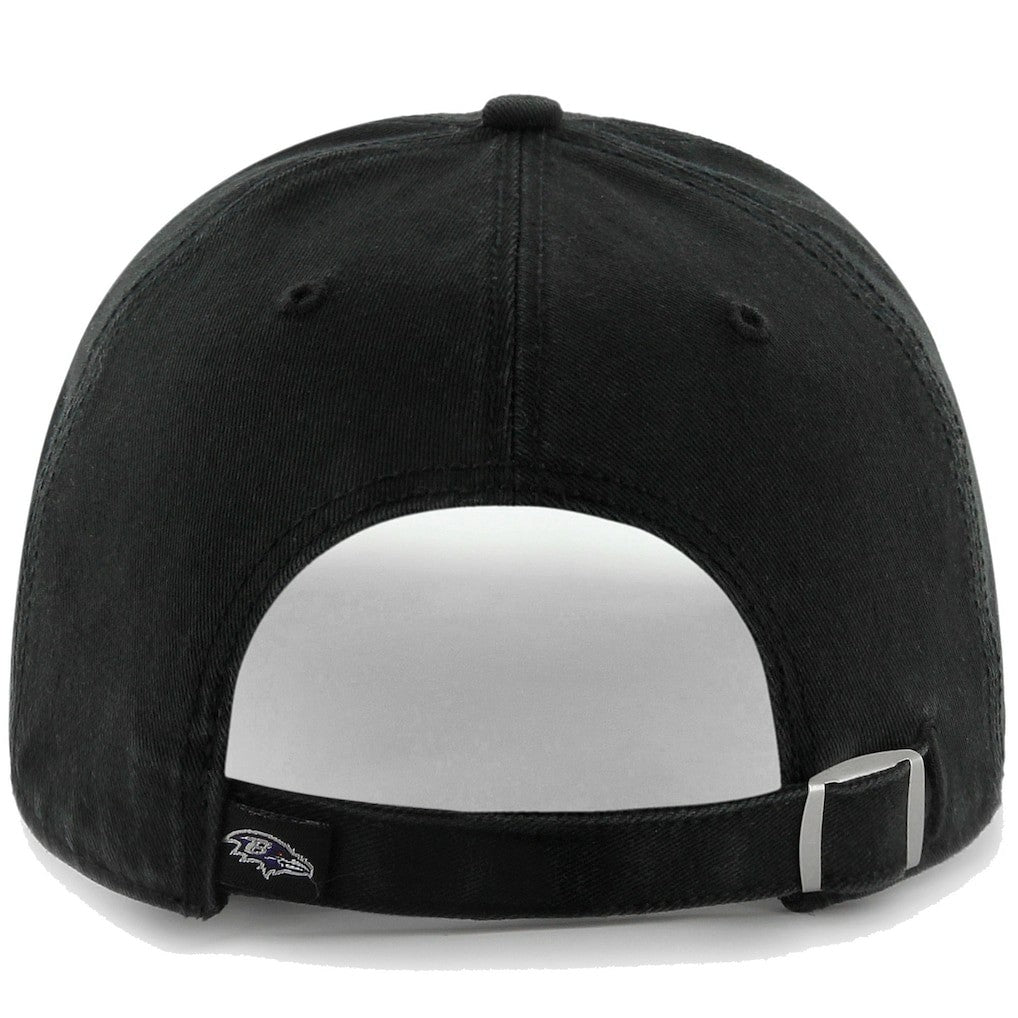 47 Brand Baltimore Ravens Clean Up Adjustable Hat - Black Hats