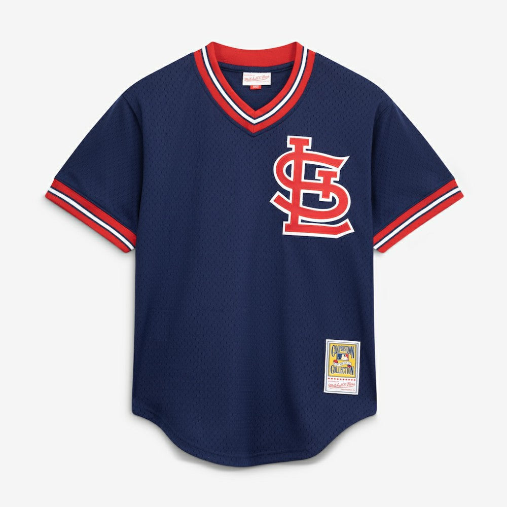 Ozzie Smith St. Louis Cardinals Mitchell & Ness Authentic Batting Practice Jersey - Navy Jerseys