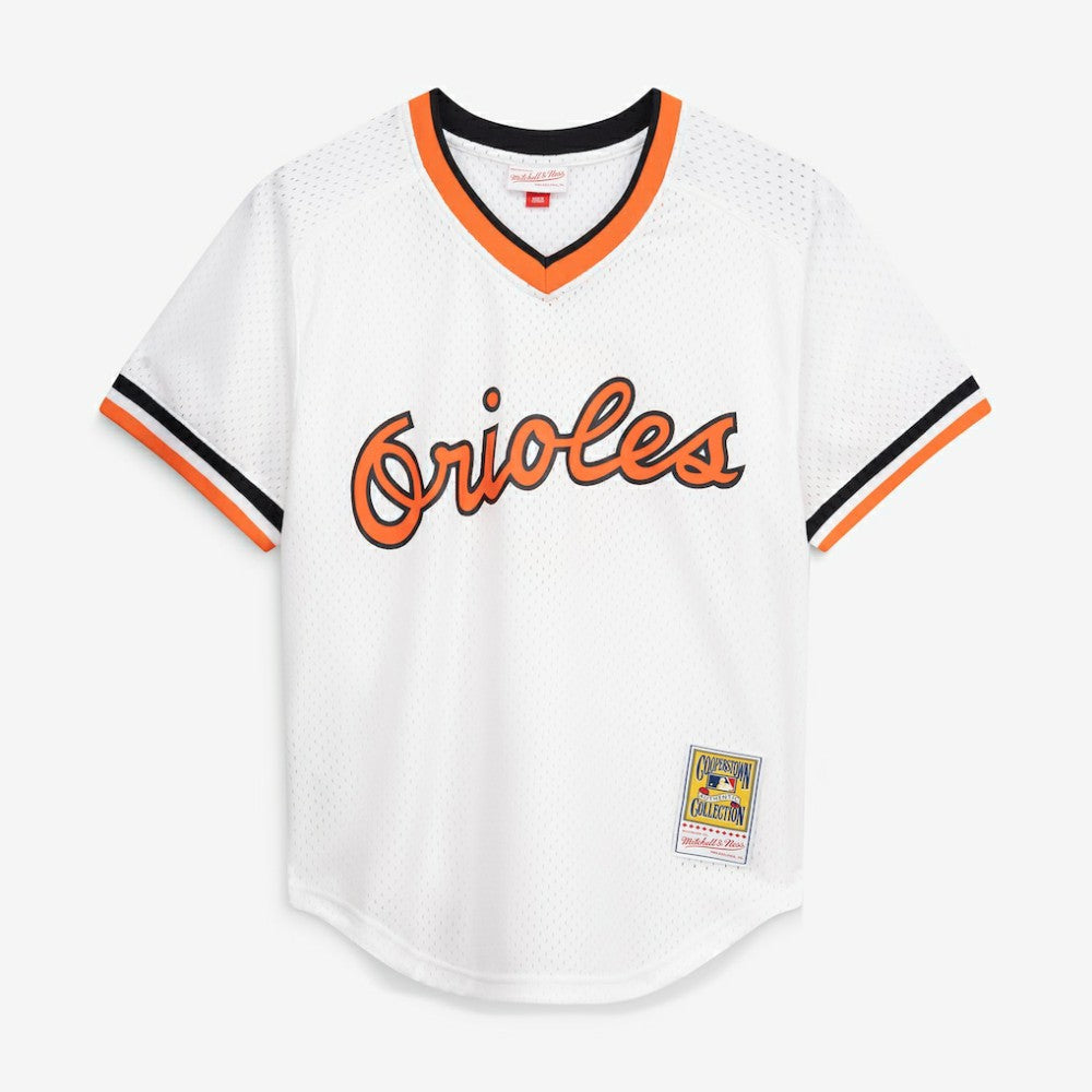Cal Ripken Jr. Baltimore Orioles Mitchell & Ness Authentic Batting Practice Jersey - White Jerseys