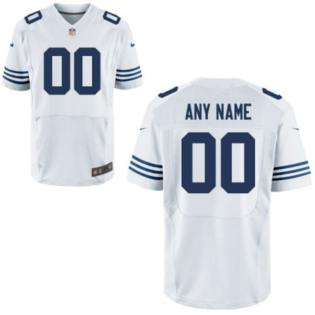 Indianapolis Colts Custom Alternate Elite Jersey - White Jerseys