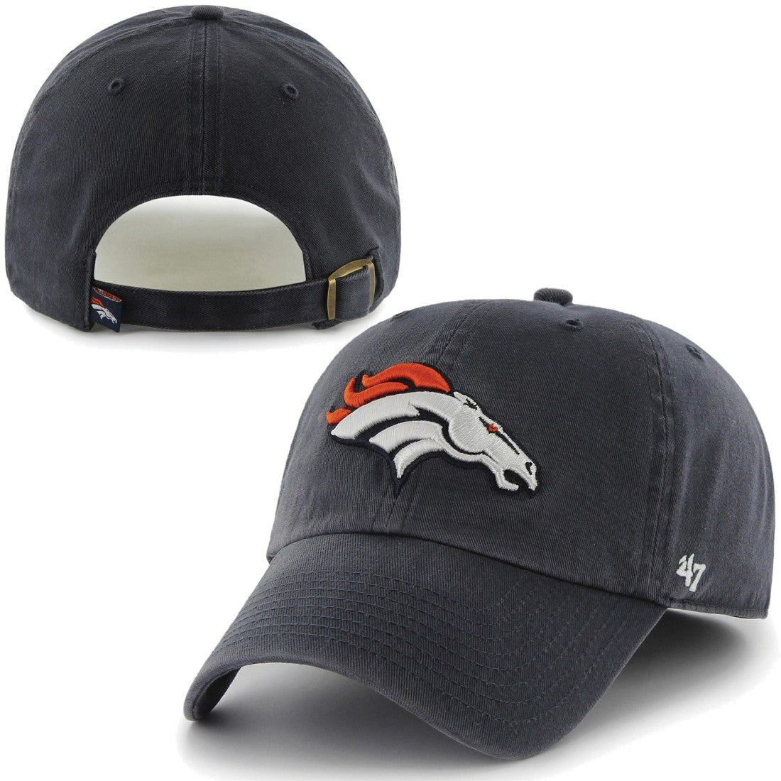 Denver Broncos '47 Brand Cleanup Adjustable Hat - Navy Blue Hats